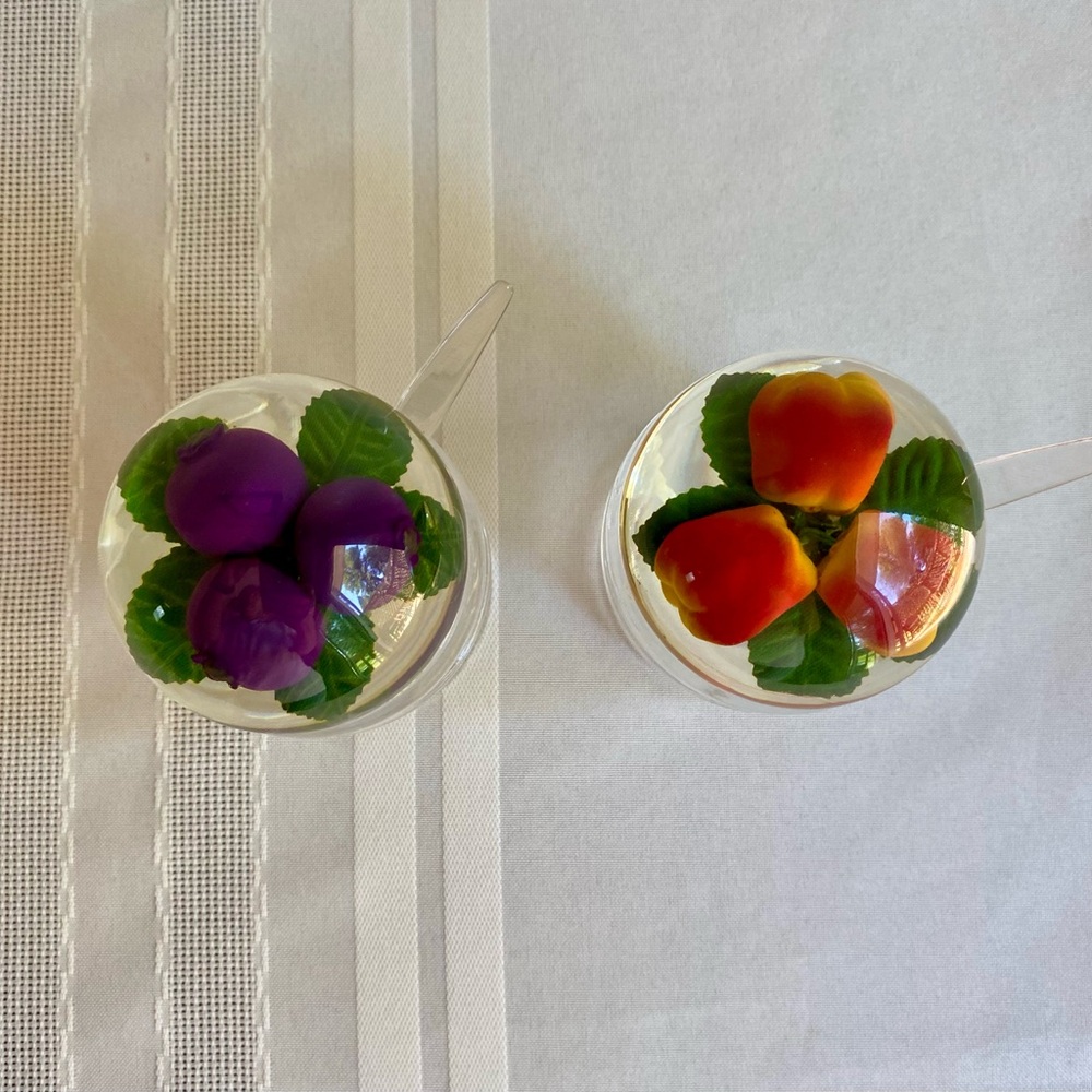 Vintage Acrylic Condiment Set Lucite - Picture 13 of 16